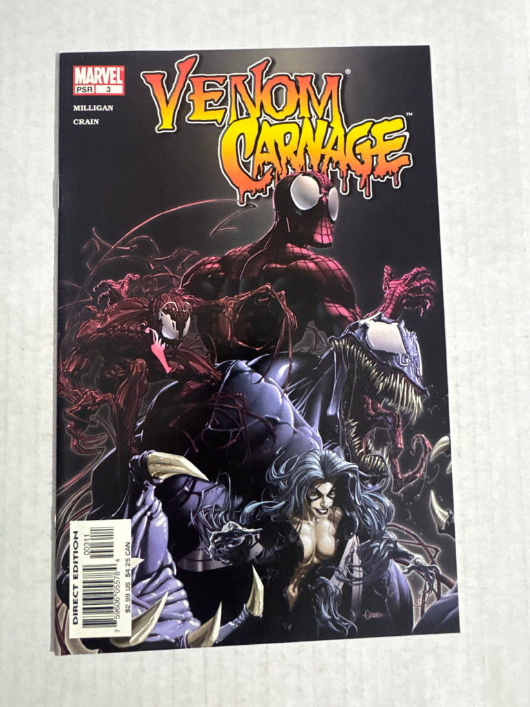 VENOM CARNAGE #3 NM Clayton Crain Cover