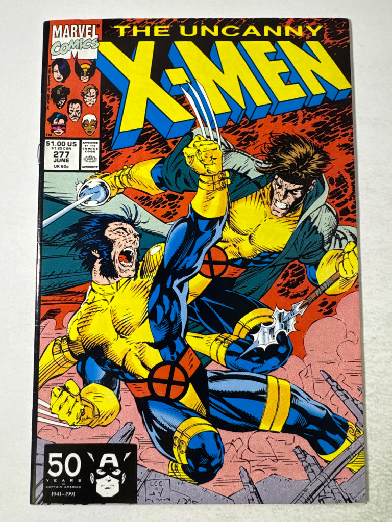 UNCANNY X-MEN #277 VF+ Jim Lee Cover