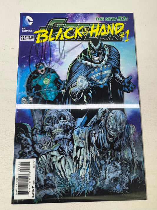 GREEN LANTERN #23.3 Black Hand Vol 5 NM Lenticular Cover SIGNED by Charles Soule