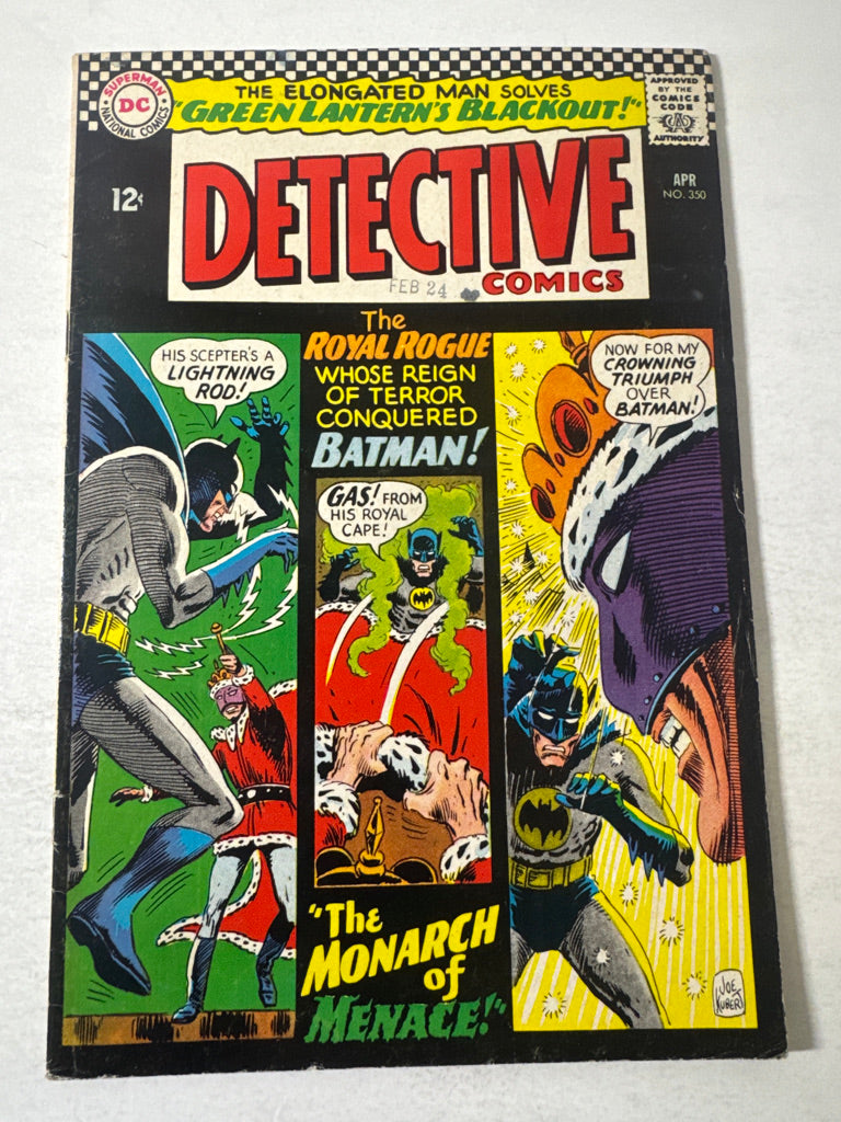 DETECTIVE COMICS #350 VG/FN  Joe Kubert Cover