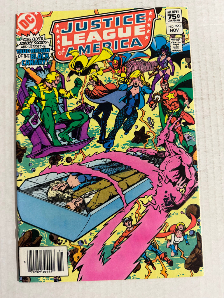 JUSTICE LEAGUE OF AMERICA #219 NM George Perez Cover CANADIAN PRICE VARIANT