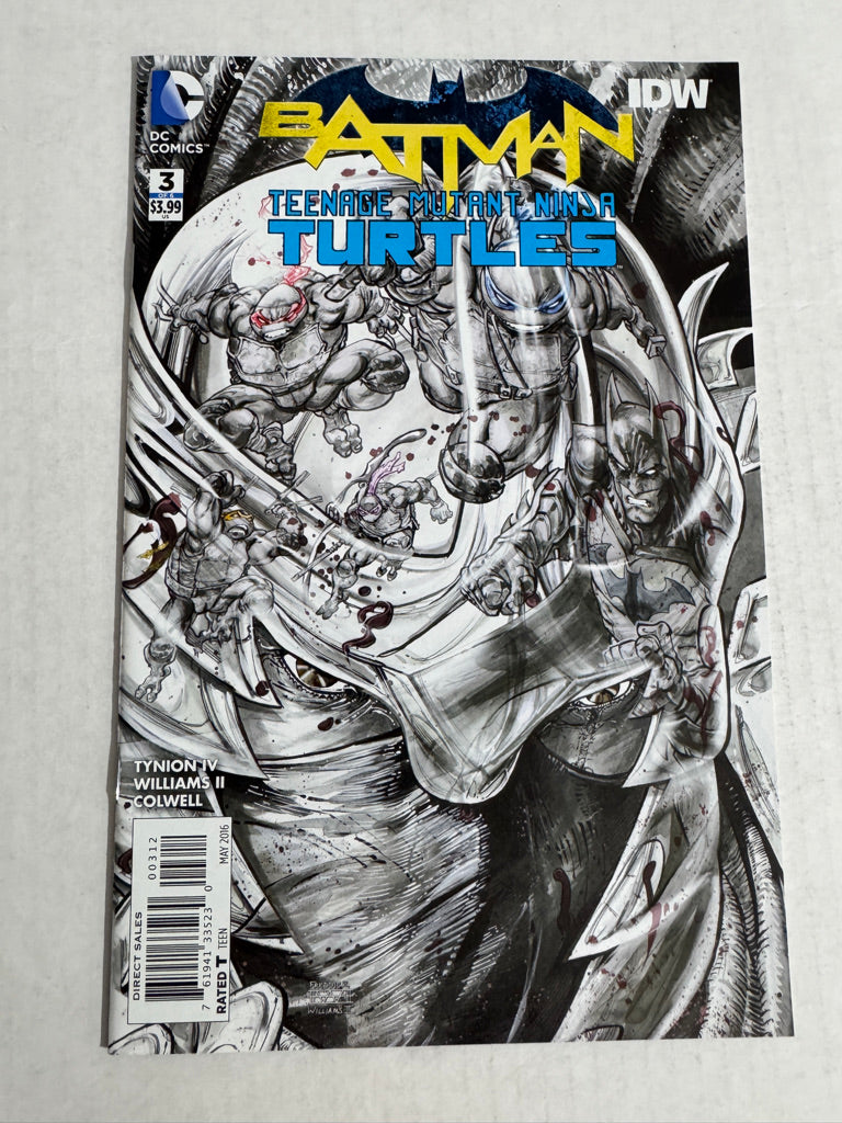 BATMAN TEENAGE MUTANT NINJA TURTLES #3 NM 2nd Print Variant