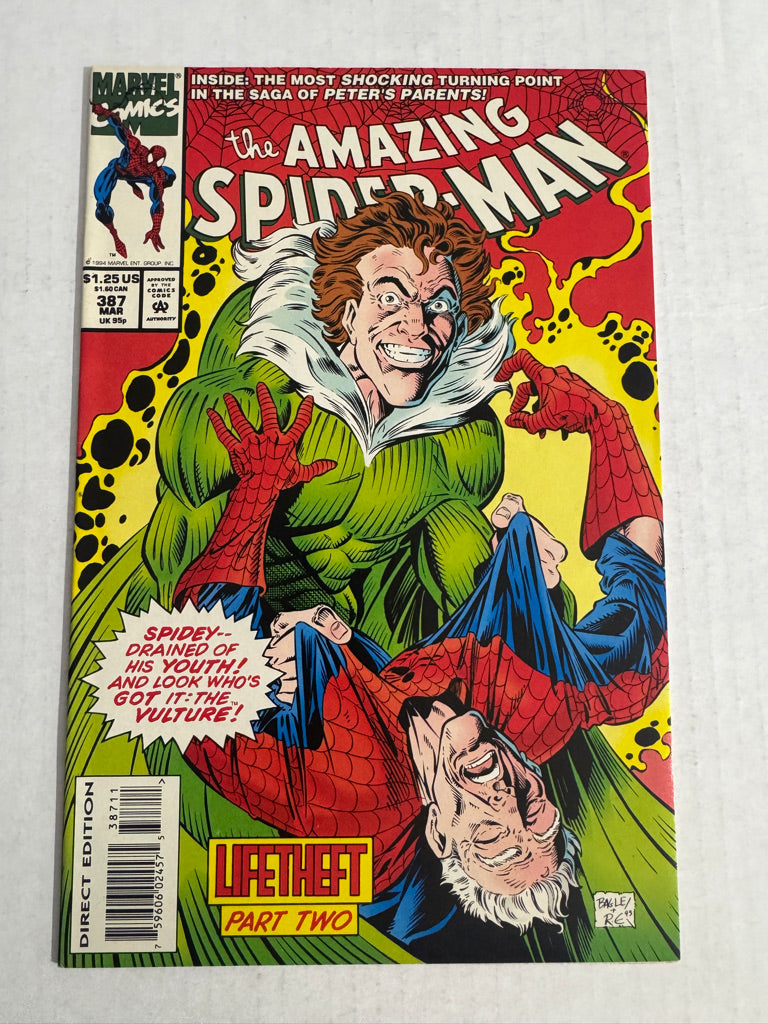 AMAZING SPIDER-MAN #387 NM- Mark Bagley Cover