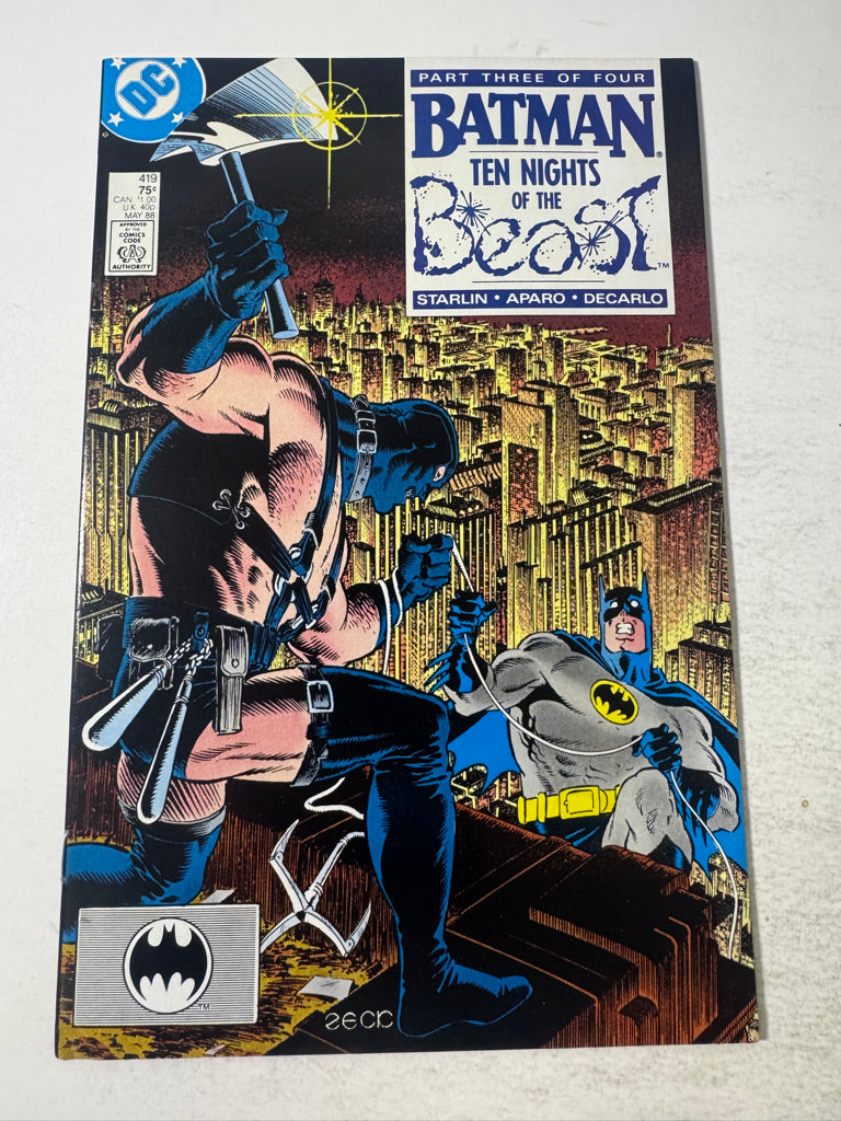 BATMAN #419 FN/VF Mike Zeck Cover