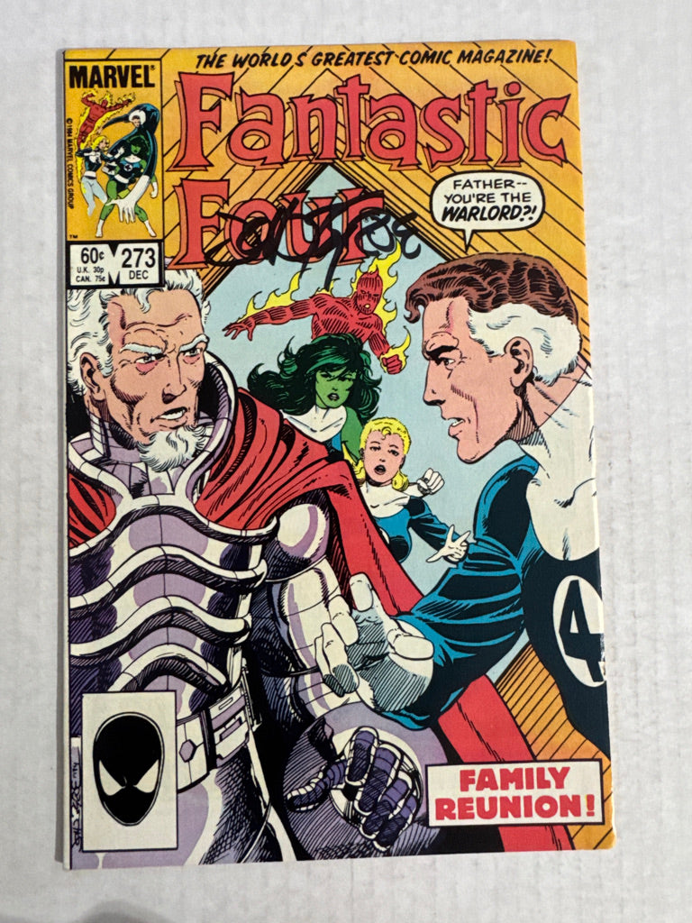 FANTASTIC FOUR #273 FN SIGNED by John Byrne 1ST APPEARANCE