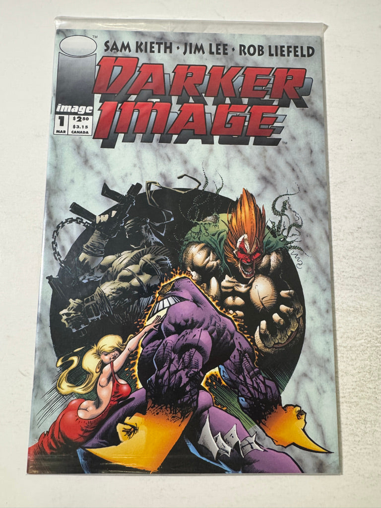 DARKER IMAGE #1 NM Sam Kieth Cover Sealed Deathblow Card 1ST APPEARANCE
