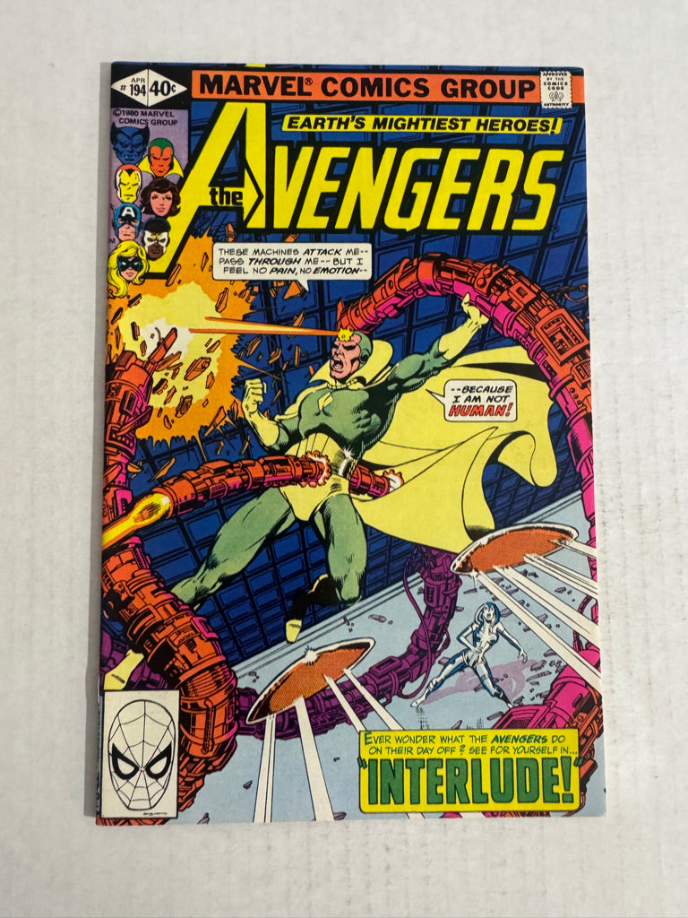 AVENGERS #194 NM George Perez Cover