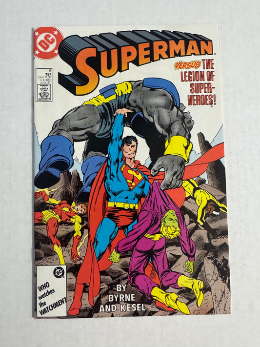 SUPERMAN #9 Vol 2 NM- John Byrne Cover