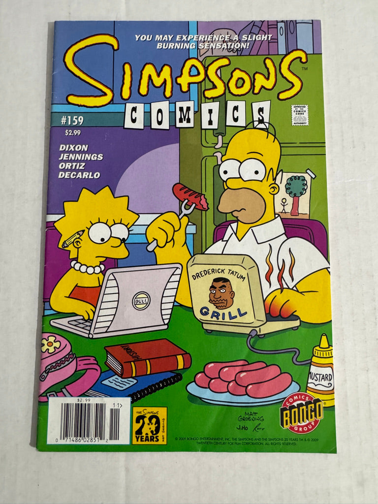 SIMPSONS COMICS #159 VG+ NEWSSTAND