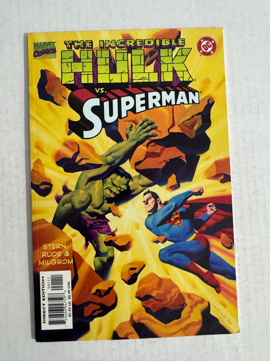 INCREDIBLE HULK VS SUPERMAN VF Steve Rude Cover