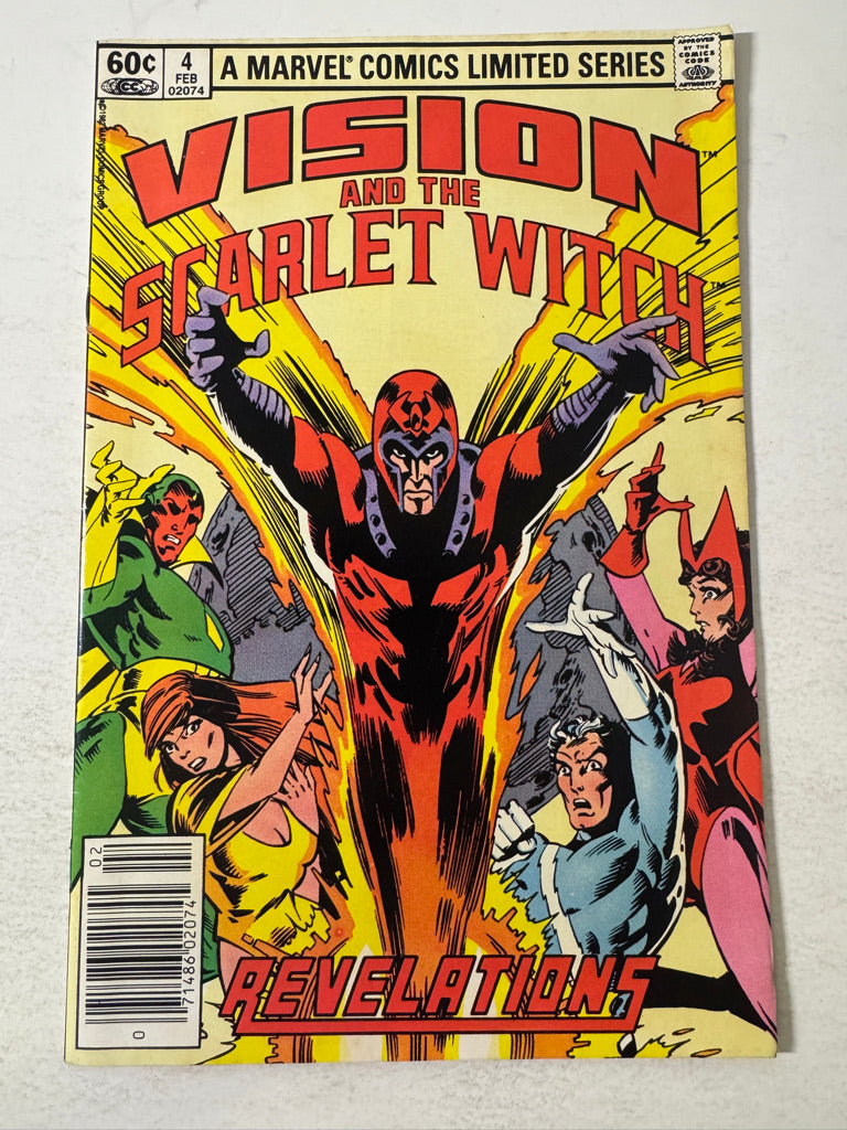 VISION AND THE SCARLET WITCH #4 VF- NEWSSTAND