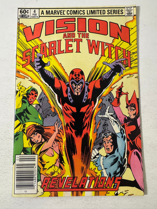 VISION AND THE SCARLET WITCH #4 VF- NEWSSTAND