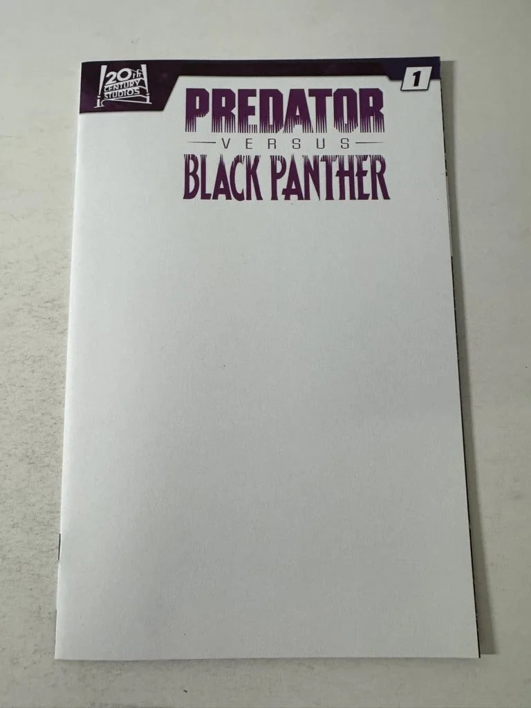 PREDATOR VERSUS BLACK PANTHER #1 NM  Blank Variant