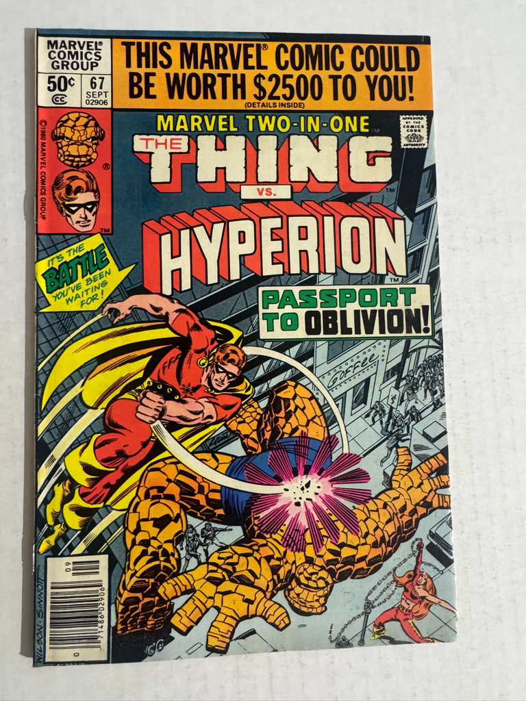 MARVEL TWO-IN-ONE #67 FN NEWSSTAND