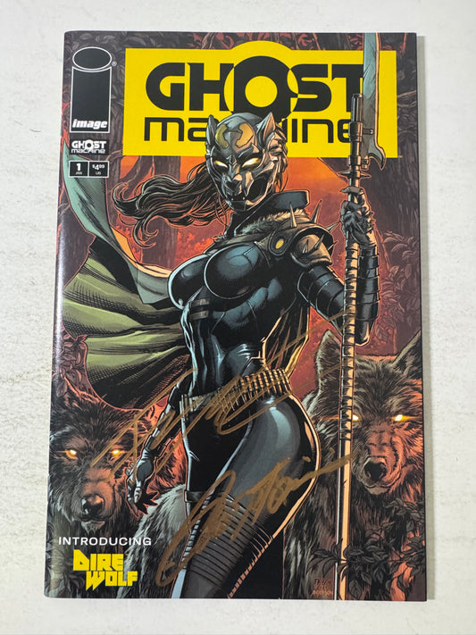 GHOST MACHINE #1 NM Jason Fabok Variant SIGNED by Francis Manapul & Peter J Tomasi 1ST APPEARANCE