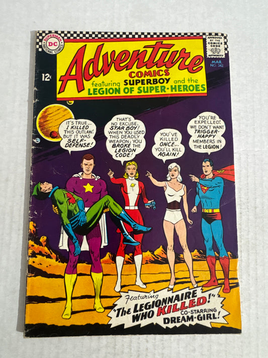 ADVENTURE COMICS #342 VG-