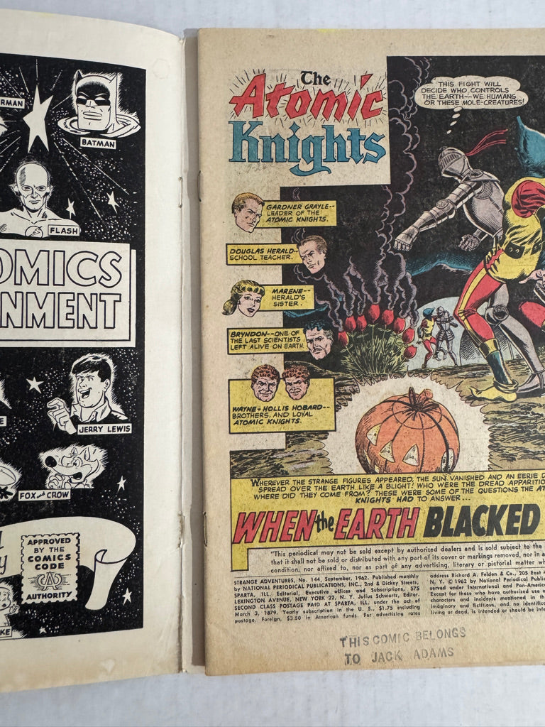 STRANGE ADVENTURES #144 VG