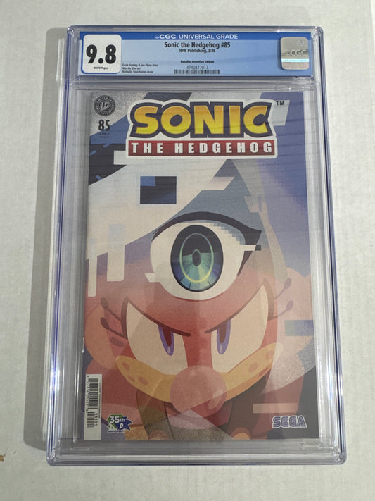 SONIC THE HEDGEHOG #85 CGC 9.8 1:10 Variant
