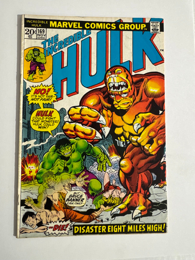 INCREDIBLE HULK #169 VG 1ST APPEARANCE