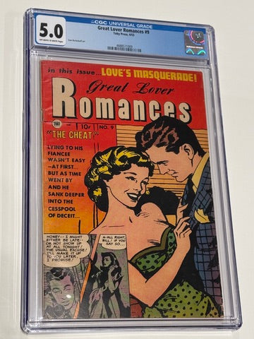 GREAT LOVER ROMANCES #9 CGC 5.0