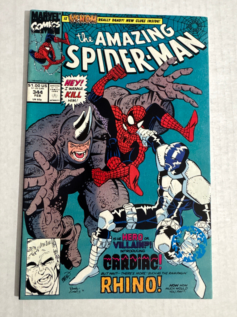 AMAZING SPIDER-MAN #344 NM Erik Larsen Cover 1ST APPEARANCE