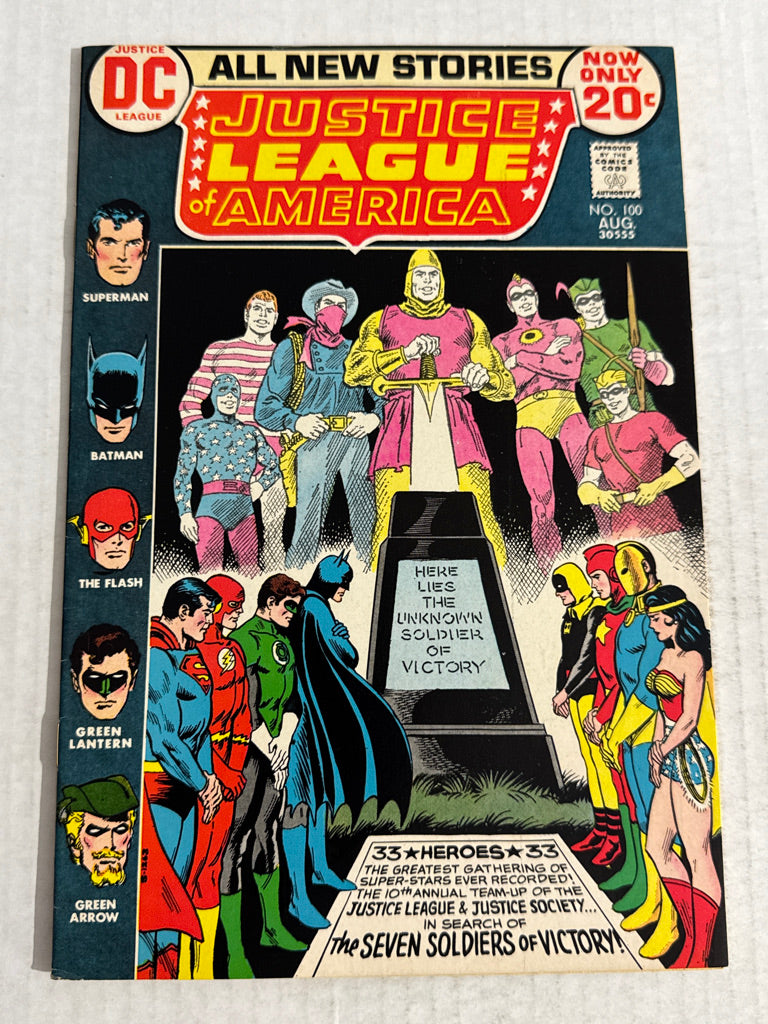 JUSTICE LEAGUE OF AMERICA #100 VF- 1ST APPEARANCE