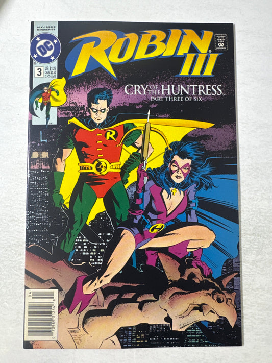 ROBIN III Cry of The Huntress #3 VF+ Mike Zeck Cover NEWSSTAND
