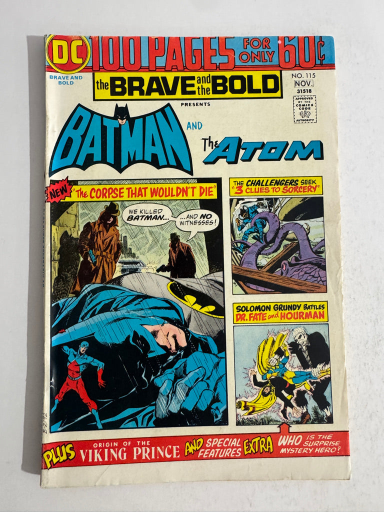 BRAVE AND THE BOLD #115 VF-