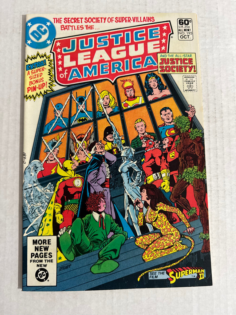 JUSTICE LEAGUE OF AMERICA #195 NM George Perez Cover