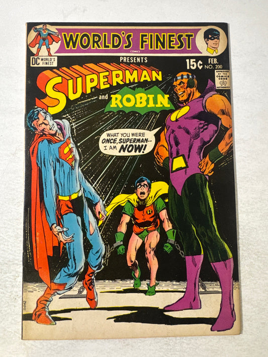 WORLD'S FINEST COMICS #200 VF Neal Adams Cover