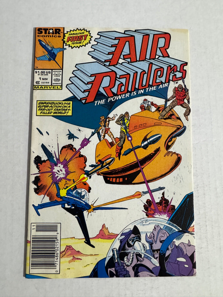 AIR RAIDERS #1 VF- NEWSSTAND