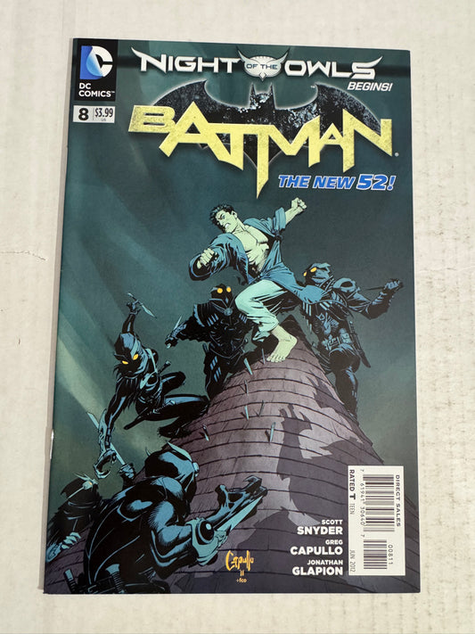 BATMAN #8 Vol 2 VF+ Greg Capullo Cover