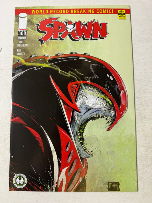 SPAWN #308 NM 2nd Print Todd McFarlane Variant