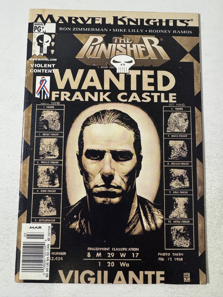 PUNISHER #8 Vol 6 FN/VF Tim Bradstreet Cover NEWSSTAND