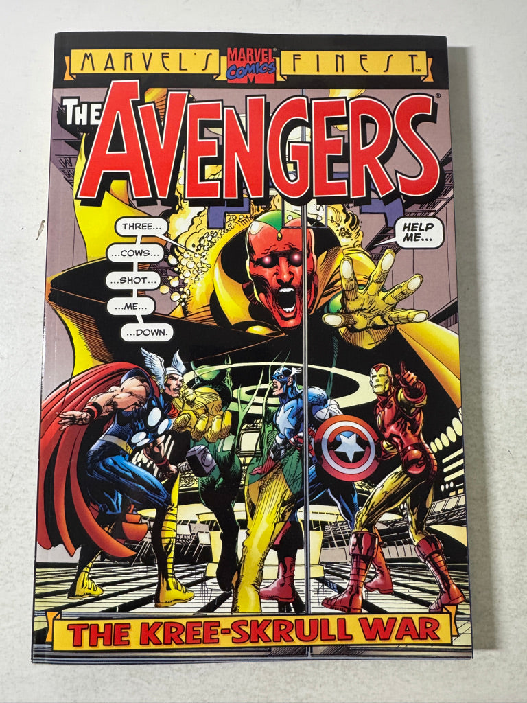 MARVEL'S FINEST AVENGERS THE KREE-SKRULL WAR TPB OOP NM Neal Adams Cover