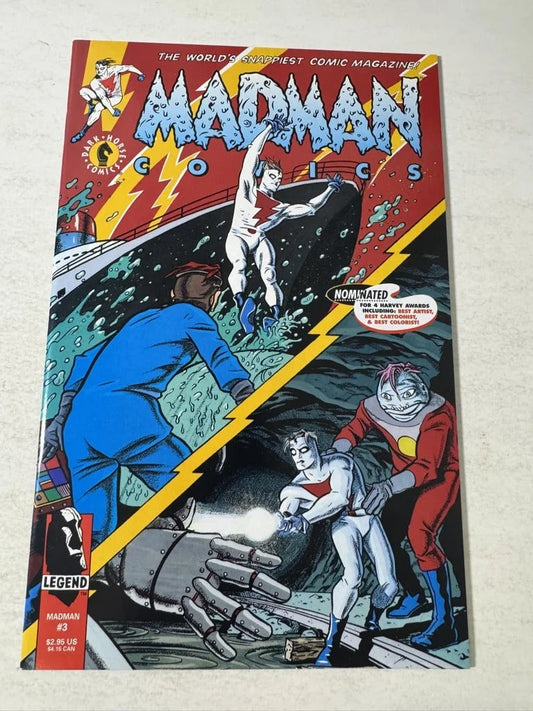 MADMAN COMICS #3 NM Alex Toth Back Cover
