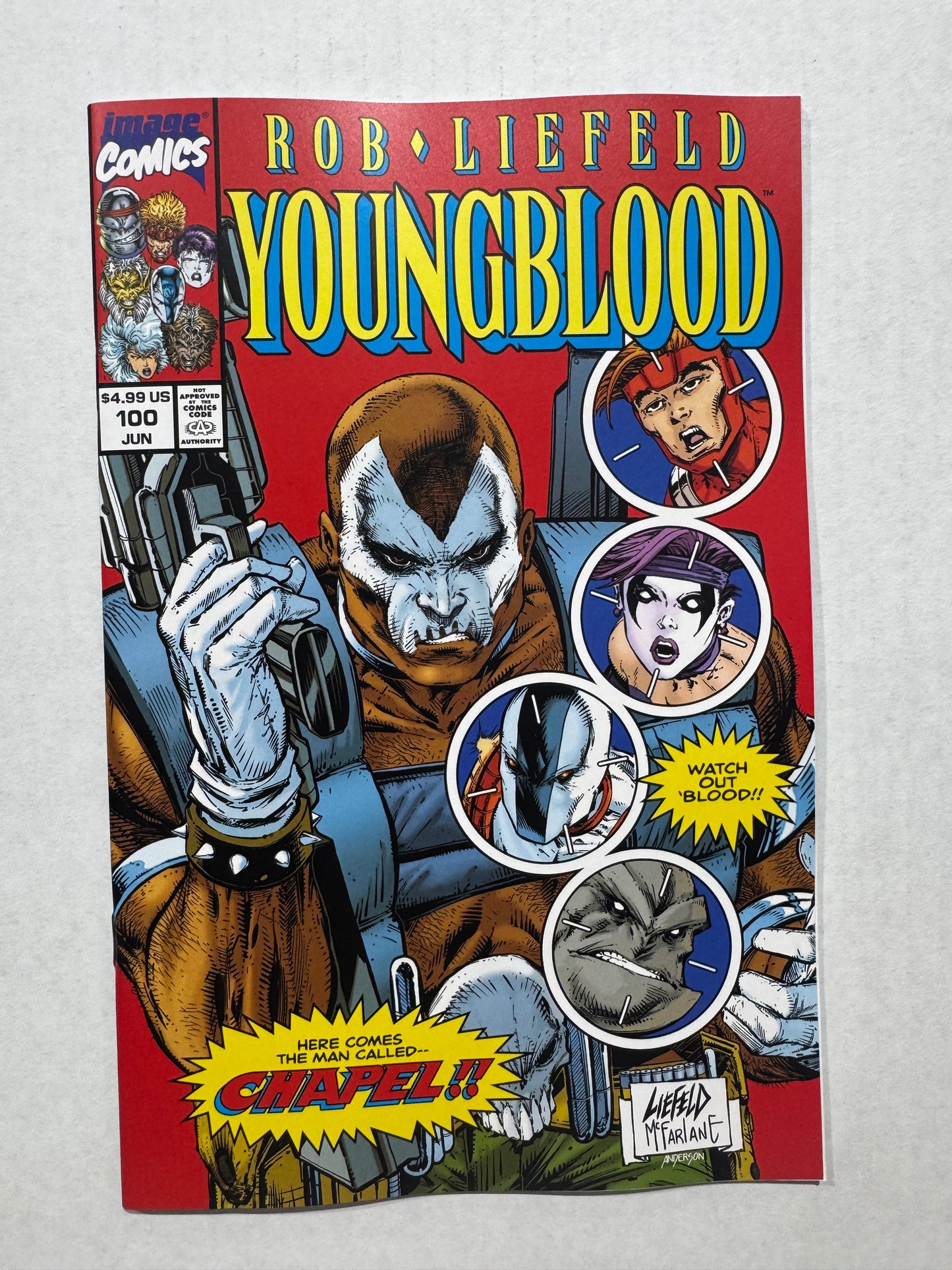 YOUNGBLOOD #100 NM Rob Liefeld & Todd McFarlane G Variant