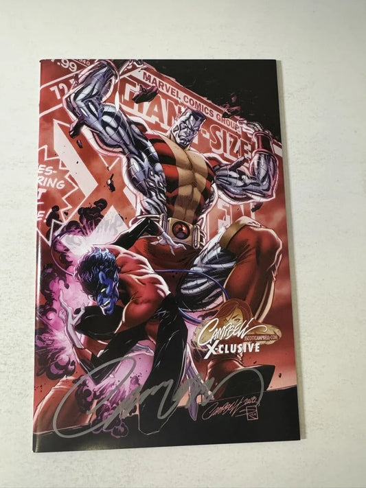 UNCANNY X-MEN #1 Vol 5 NM J Scott Campbell Variant SIGNED (Nightcrawler Colossus)