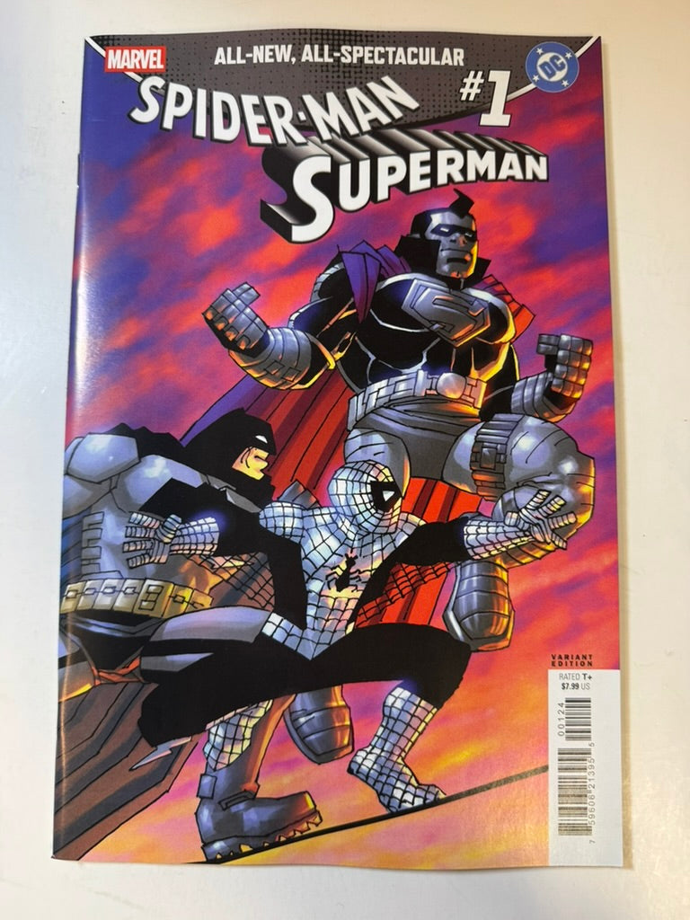 MARVEL / DC: SPIDER-MAN / SUPERMAN #1 NM 1:50 Frank Miller Variant