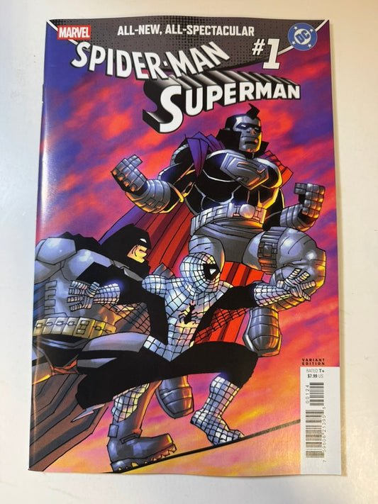 MARVEL / DC: SPIDER-MAN / SUPERMAN #1 NM 1:50 Frank Miller Variant