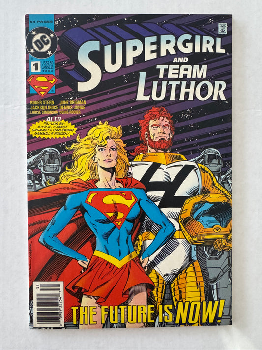 SUPERGIRL AND TEAM LUTHOR #1 VF+ NEWSSTAND
