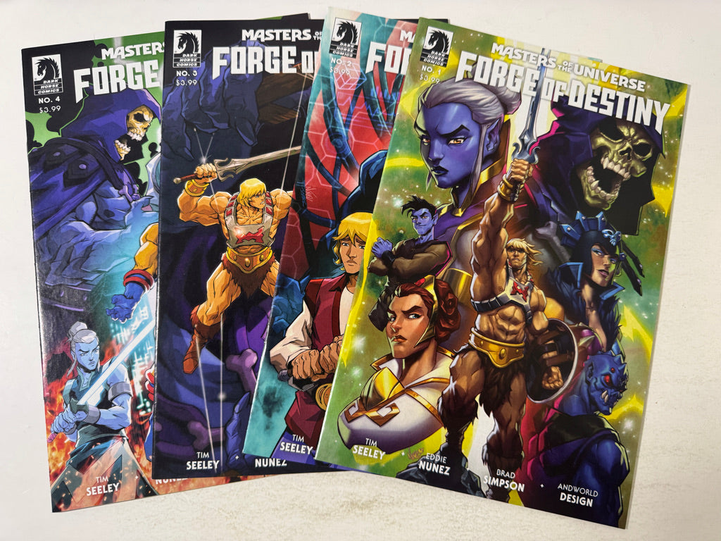 MASTERS OF THE UNIVERSE Forge of Destiny #1-4 NM A Cover Set