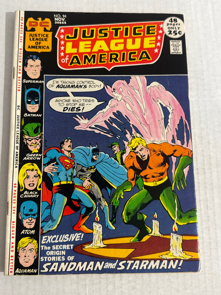JUSTICE LEAGUE OF AMERICA #94 VG+ Neal Adams Cover 1ST APPEARANCE