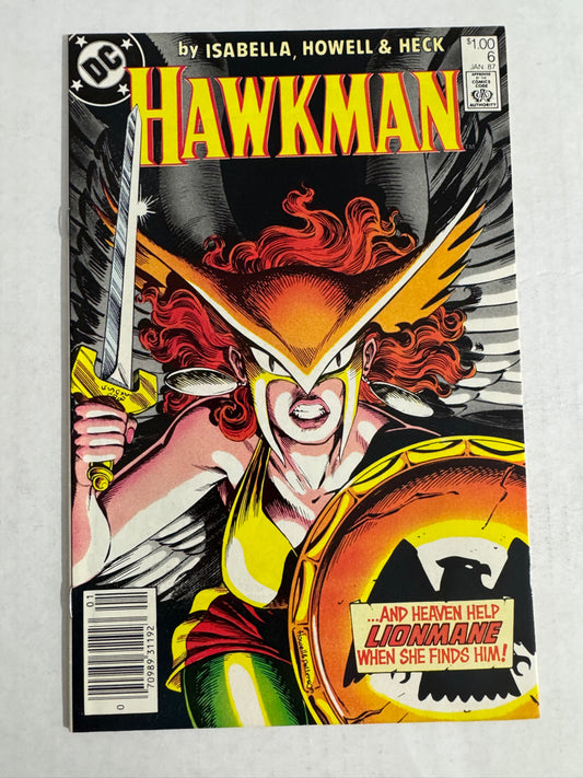 HAWKMAN #6 Vol 2 VF/NM CANADIAN PRICE VARIANT