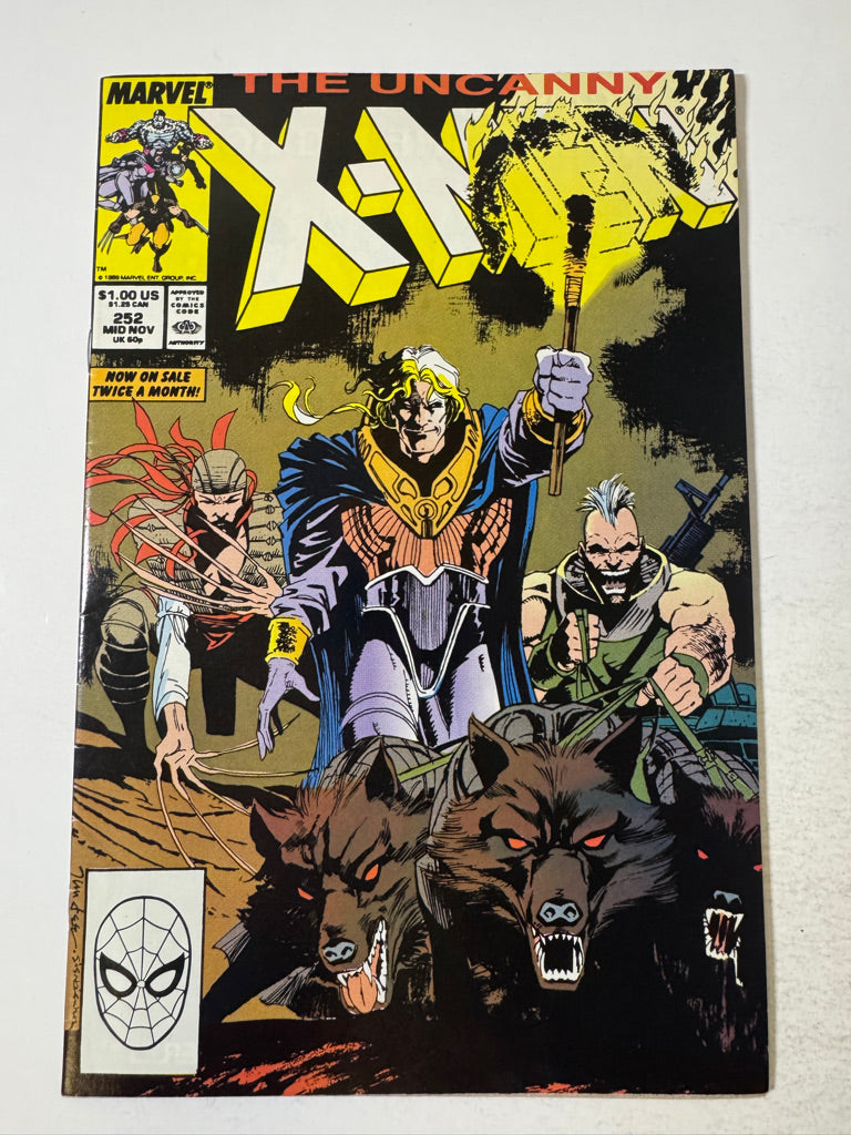UNCANNY X-MEN #252 FN/VF Jim Lee Cover