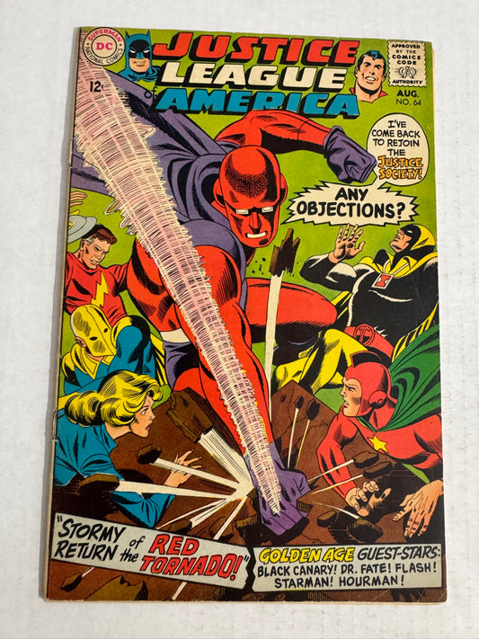 JUSTICE LEAGUE OF AMERICA #64 FN- 1ST APPEARANCE