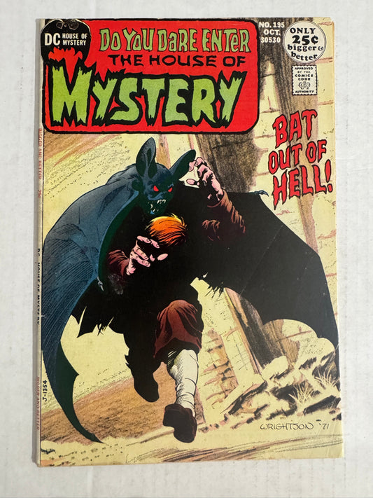 HOUSE OF MYSTERY #195 VG/FN Bernie Wrightson Cover