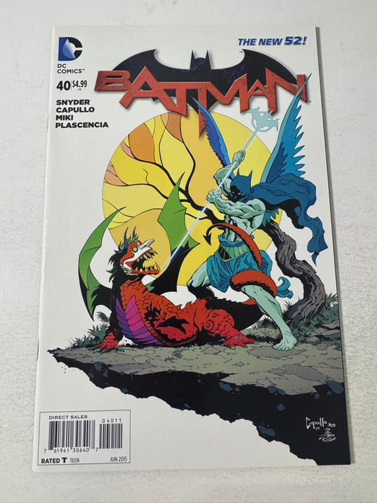 BATMAN #40 Vol 2 VF Greg Capullo Cover