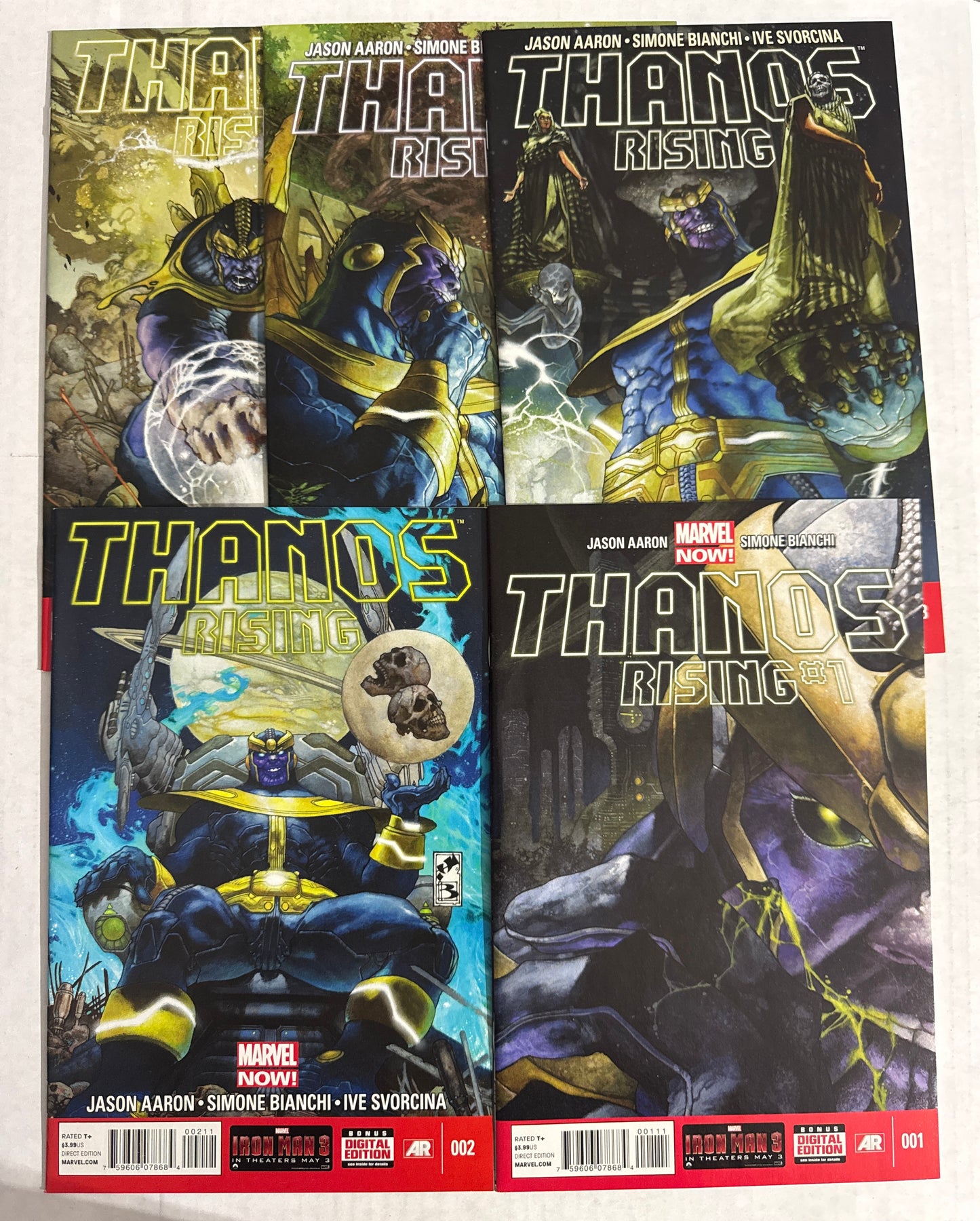 THANOS RISING #1-5 NM Simone Bianchi Cover SET