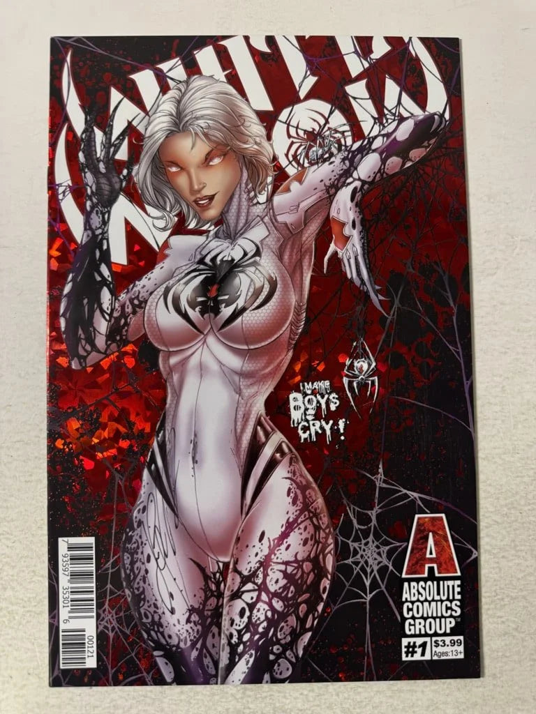 WHITE WIDOW #1 NM- Red Foil Variant SIGNED By Jaimie Tyndall